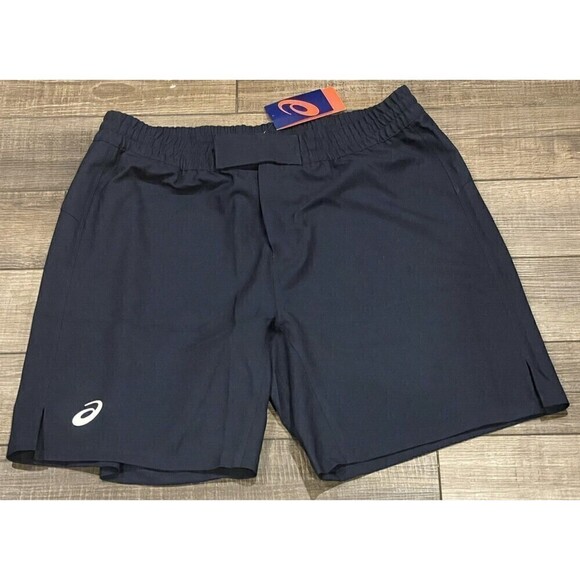 ASICS Athletic Shorts Mens Size 2XL Navy WR WAZA Shorts Woven Stretch New - Picture 1 of 9